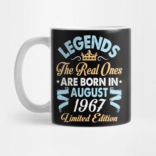 Legends The Real Ones Are Born In August 1957 Happy Birthday 63 Years Old Limited Edition Mug